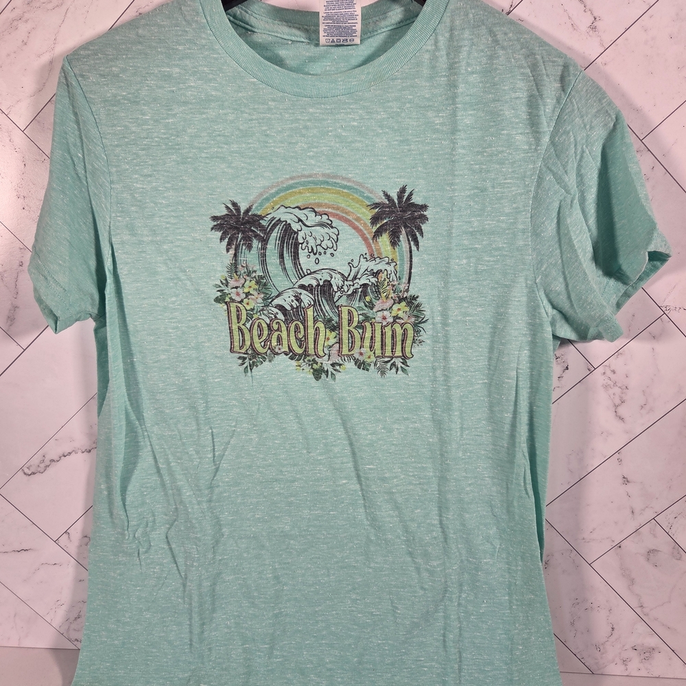 Beach Bum Graphic T-Shirt - Green
